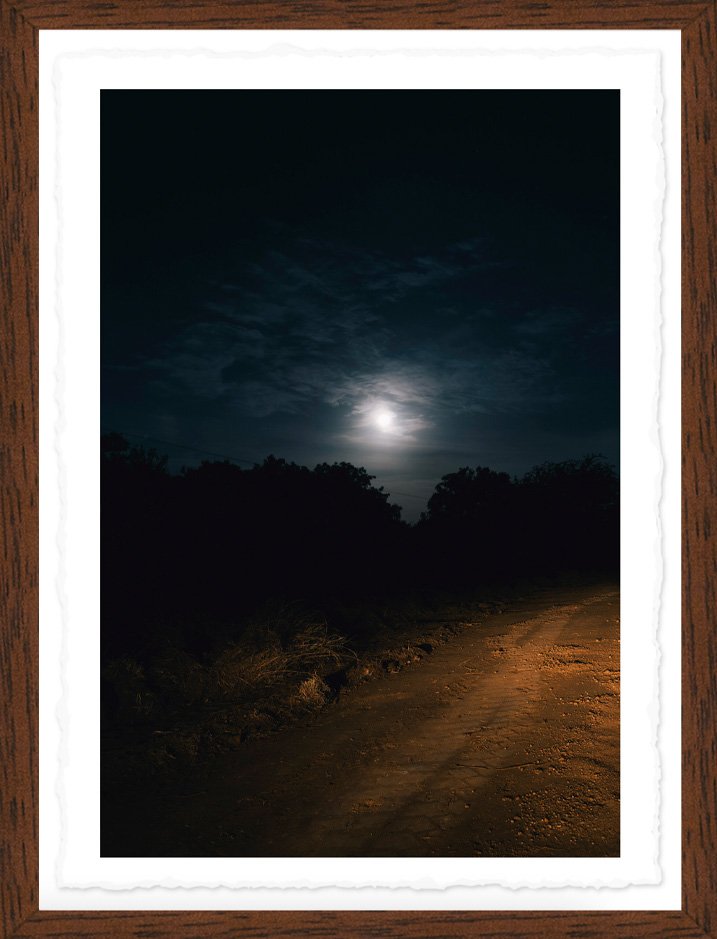 framed print / Full moon / 25 x 33 cm