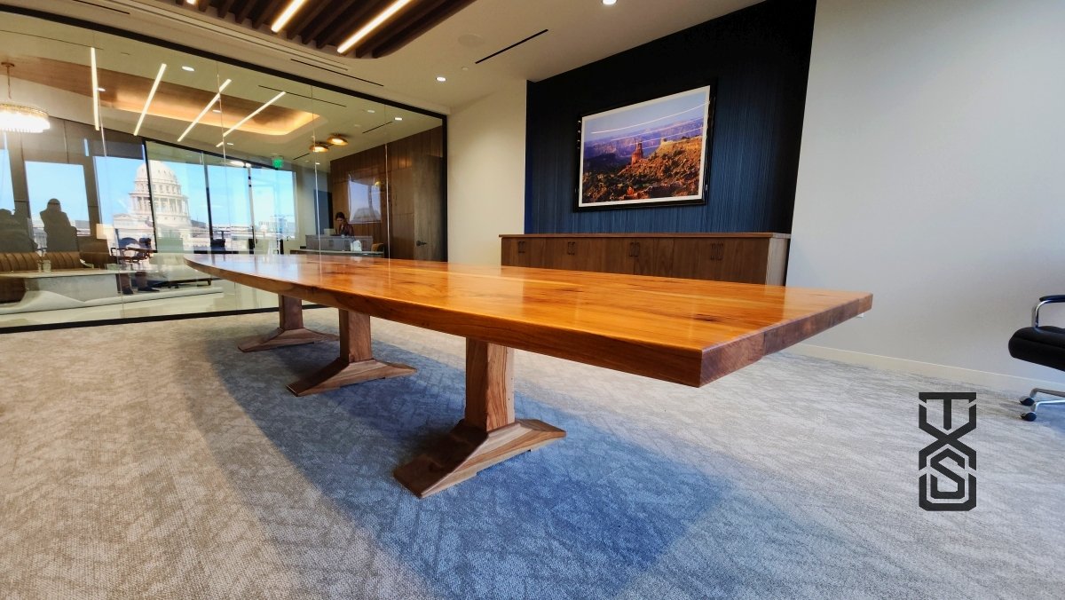 Words can hardly capture the craftsmanship and presence of this conference table—it's a piece you truly have to see to believe.