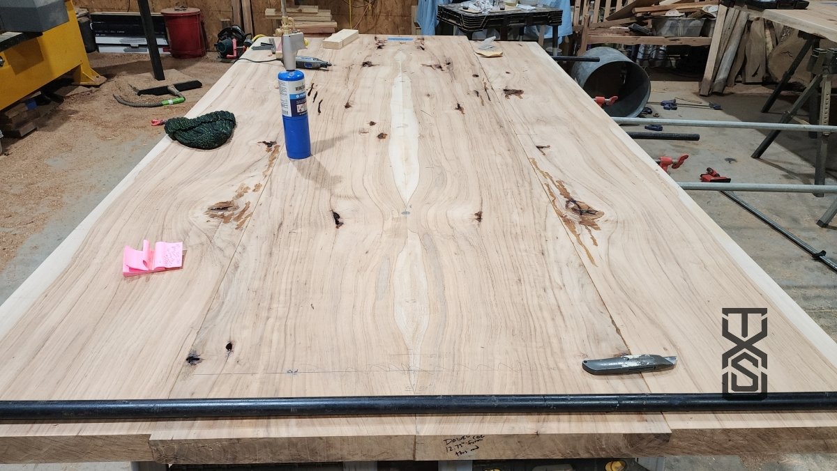 The table was crafted in two 9-foot sections, with each piece meticulously integrated to achieve perfect harmony and continuity. No detail is overlooked, and we prioritize quality over deadlines, ensuring that every product we create meets the highes