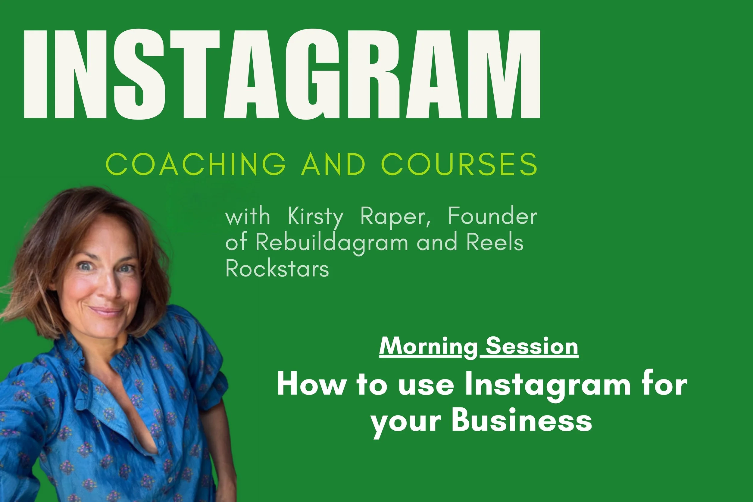 How to use Instagram for your Business with REBUILDAGRAM