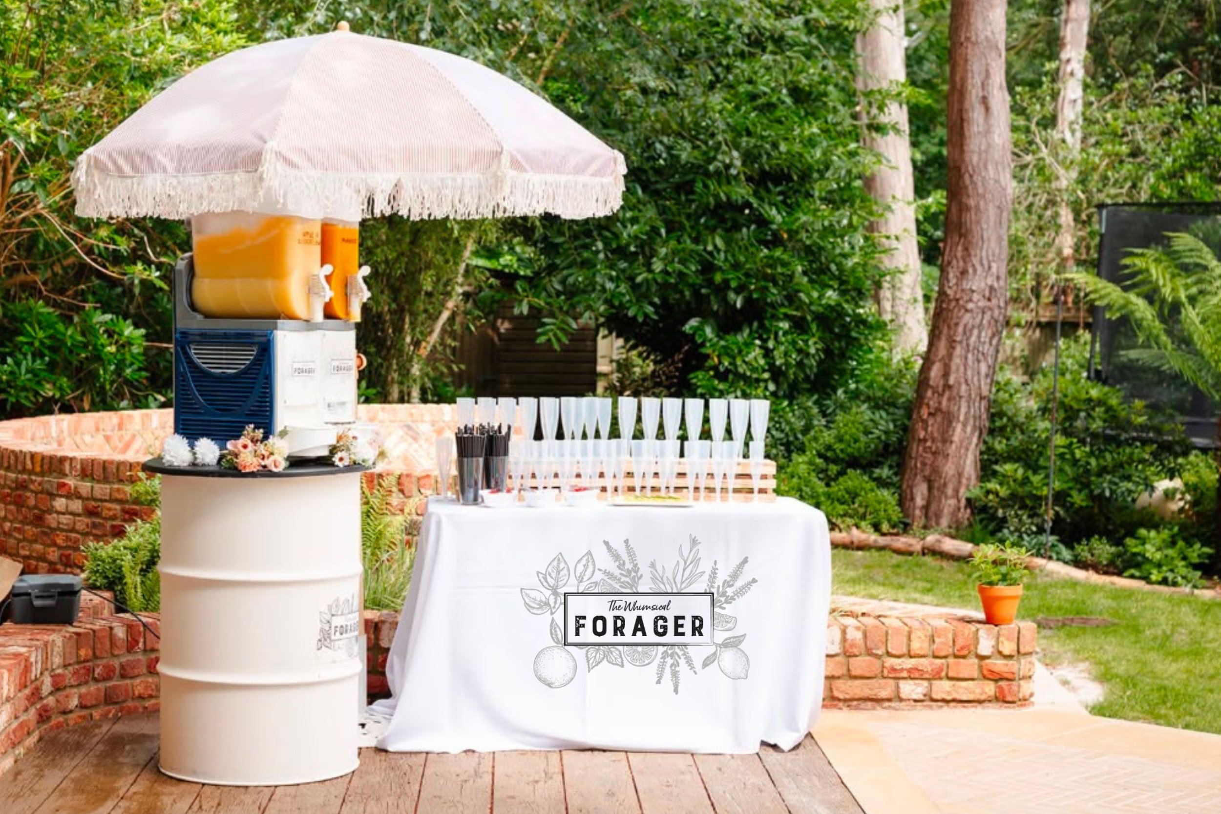 Whimsical Forager Pop-Up in the Garden