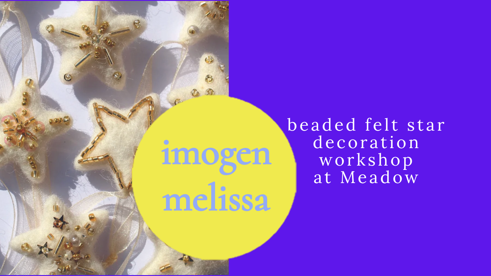 Beaded Felt Star Decoration Workshop
