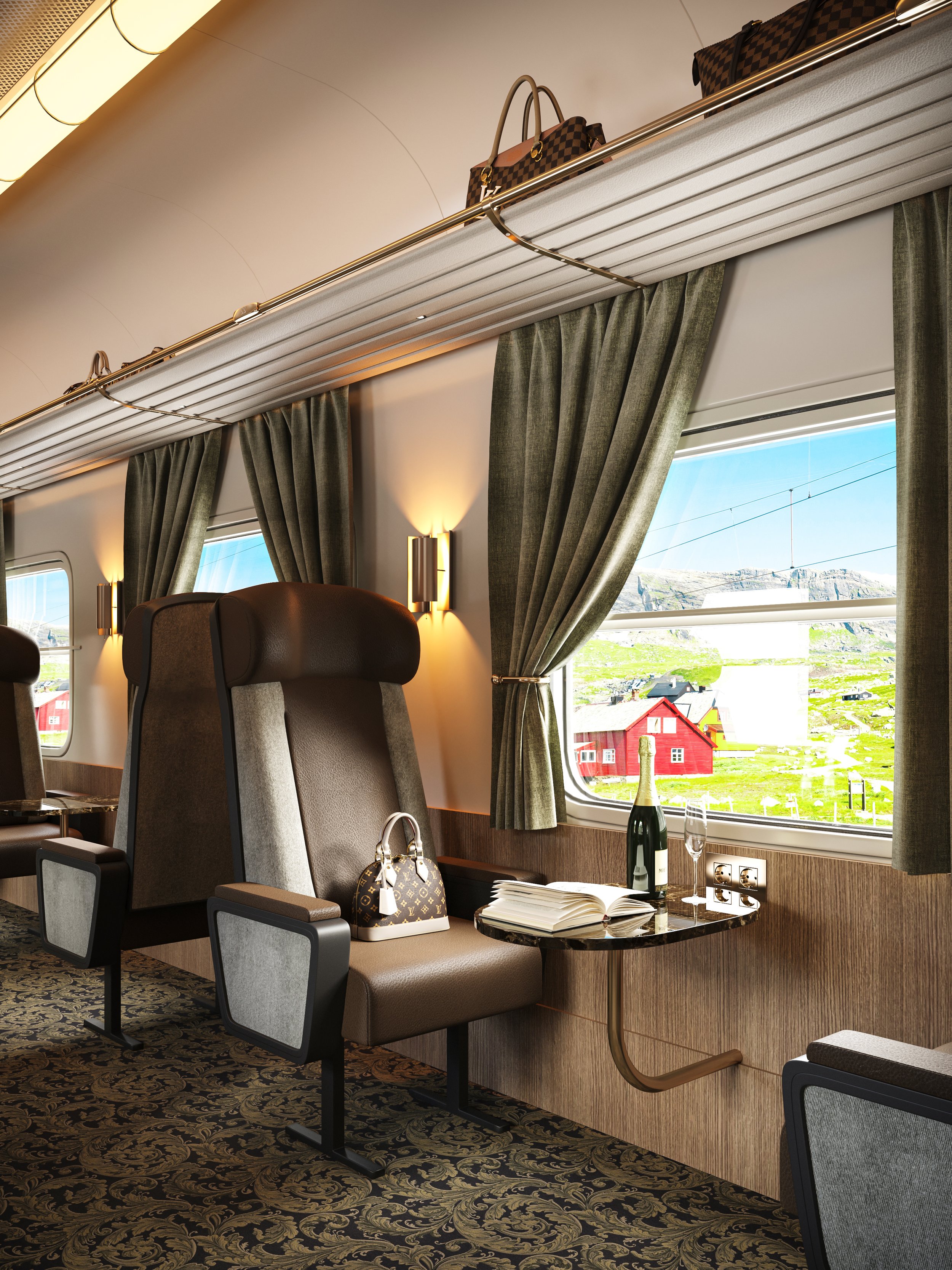 Nordic Luxury Train seating