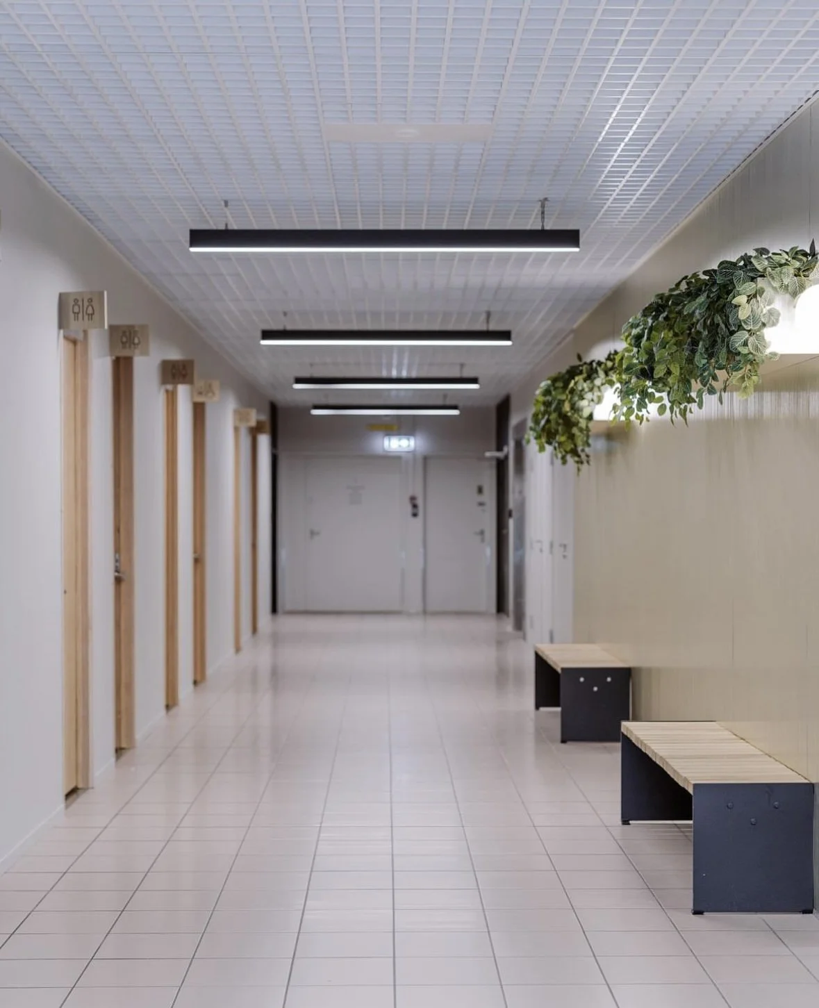 Shopping mall corridor