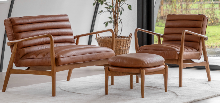 Datsun armchair vitnage brown leather 4.png