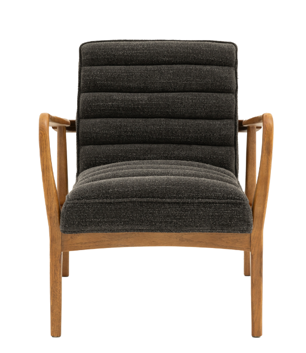 Datsun armchair charcoal boucle 1.png