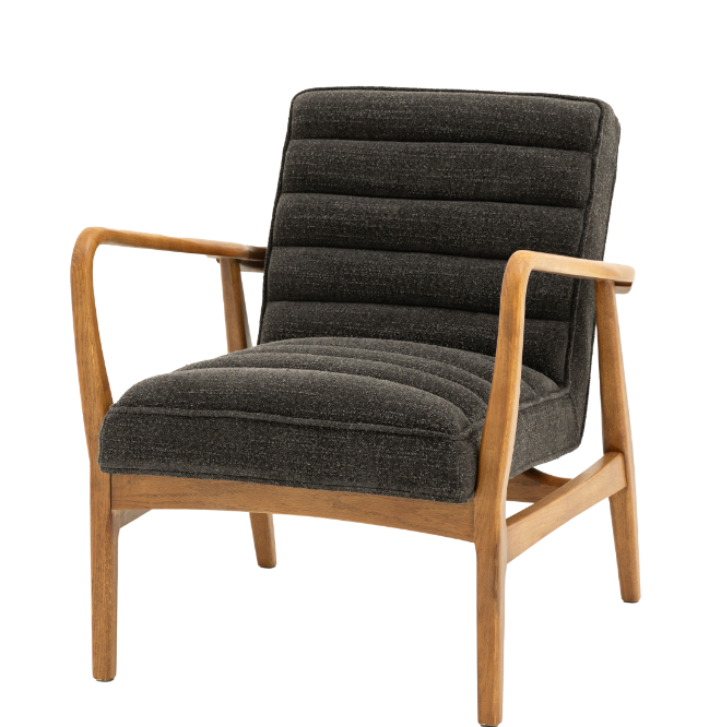Datsun armchair charcoal boucle 6.png