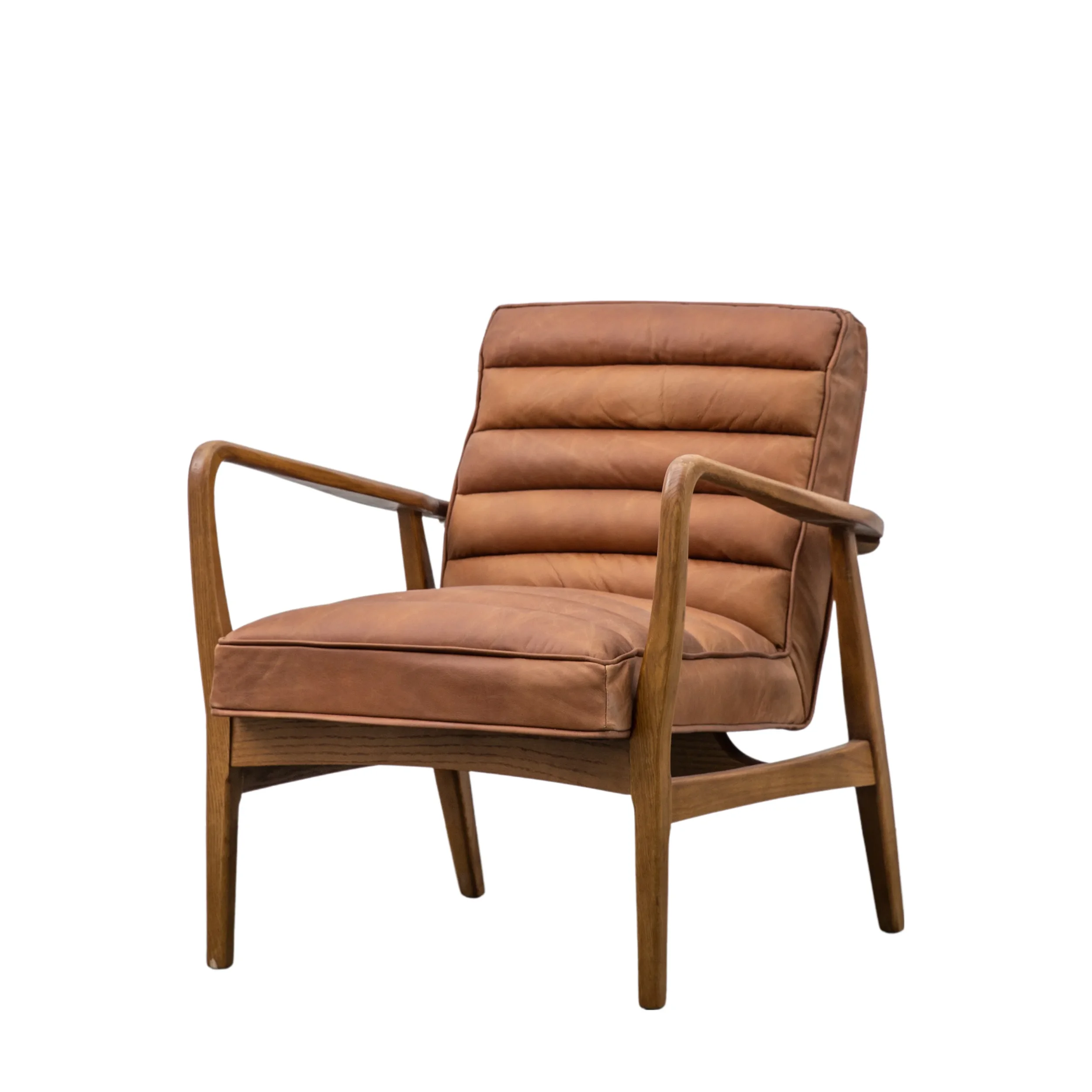 Datsun Armchair Vintage Brown Leather