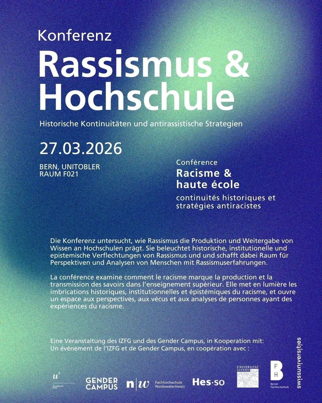 Konferenz Rassismus und Hochschule