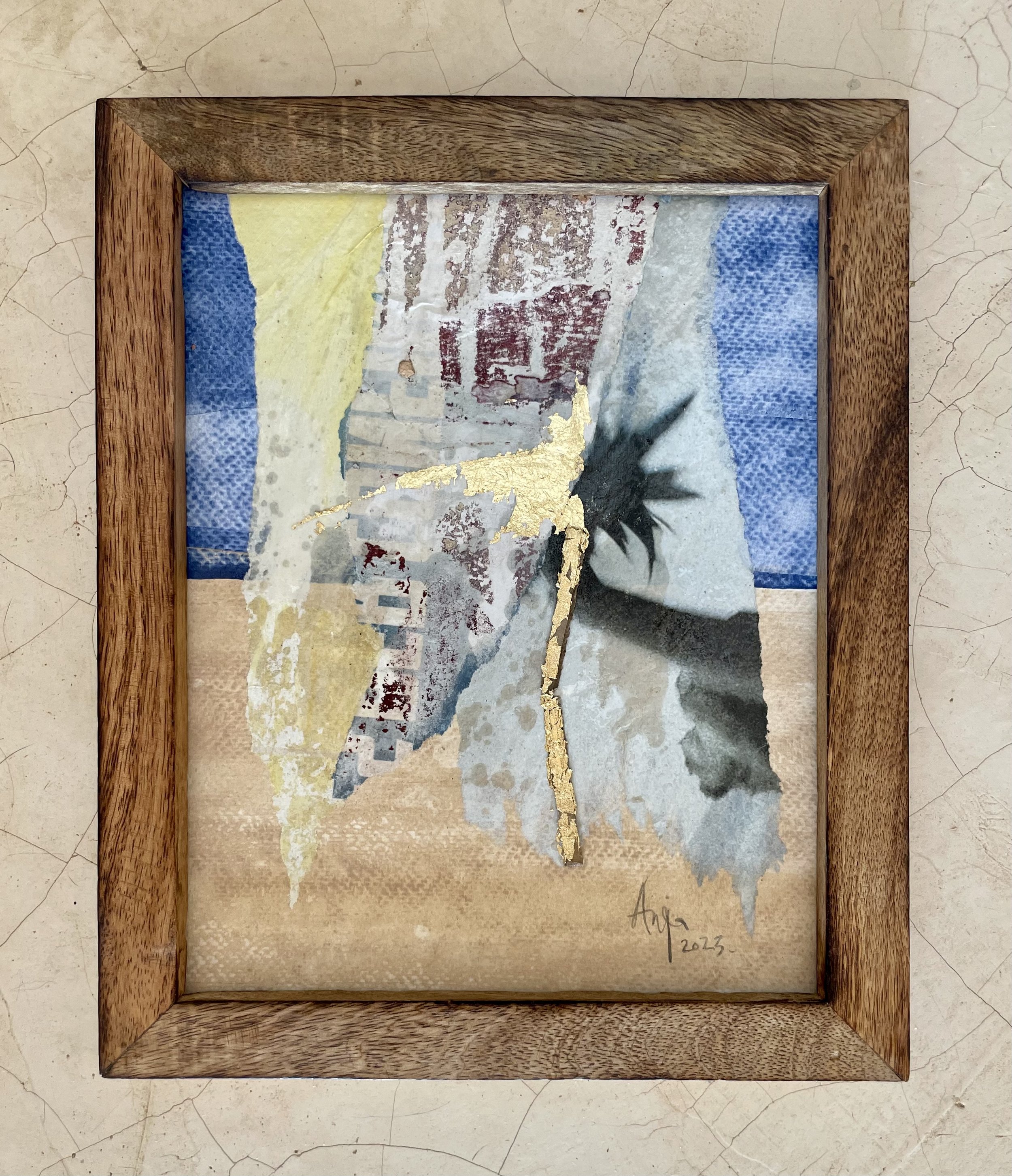 INTERCHANGEABLE,  mixed media on paper, 23x29 cm. 2023. 250€