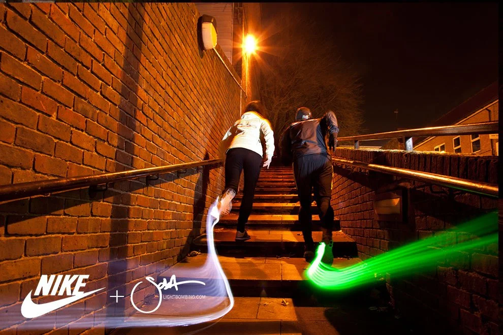 Light Painting Campaign for Nike