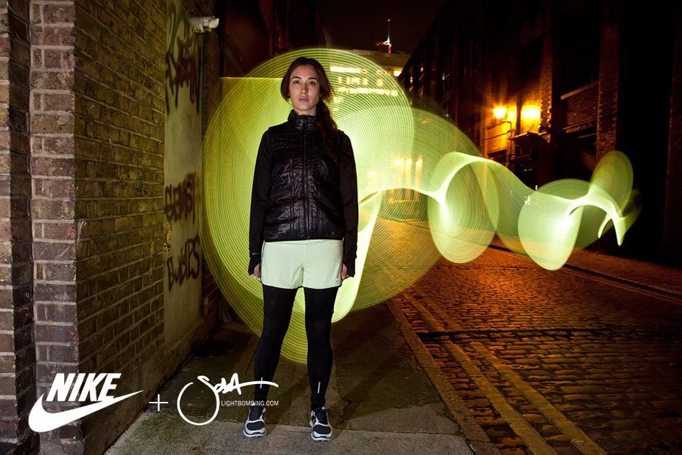 Light Painting Campaign for Nike
