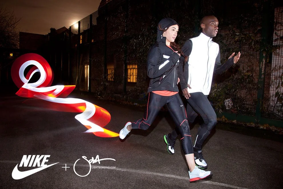 Light Painting Campaign for Nike