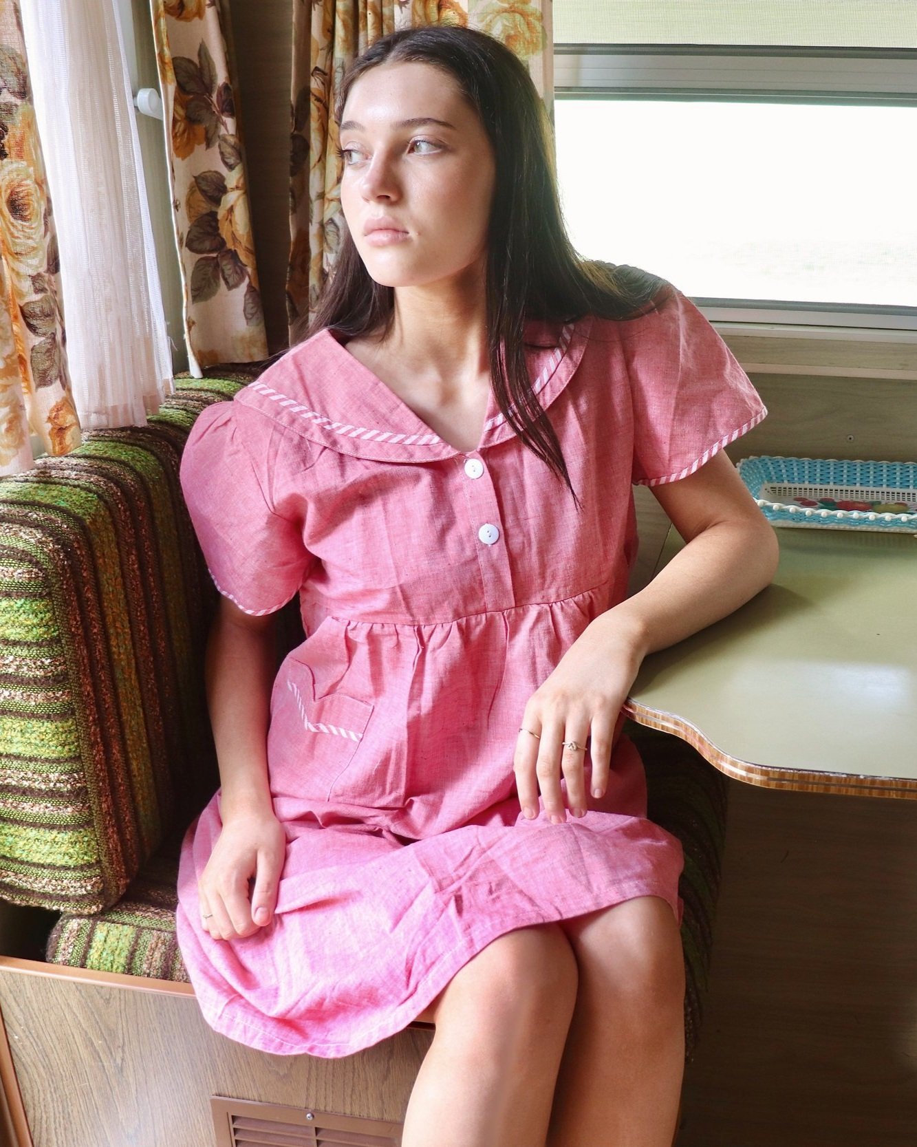 pink sailor dress