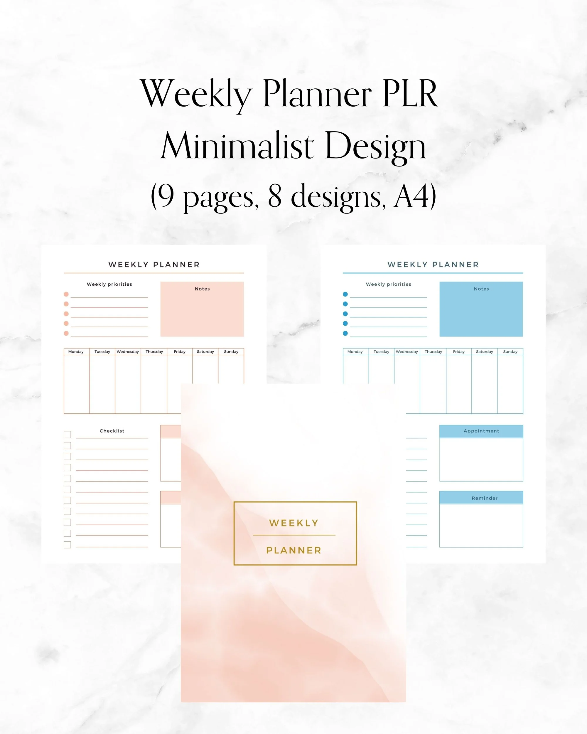 ADHD Planner PLR - Minimalist Design — Digital PLR Store