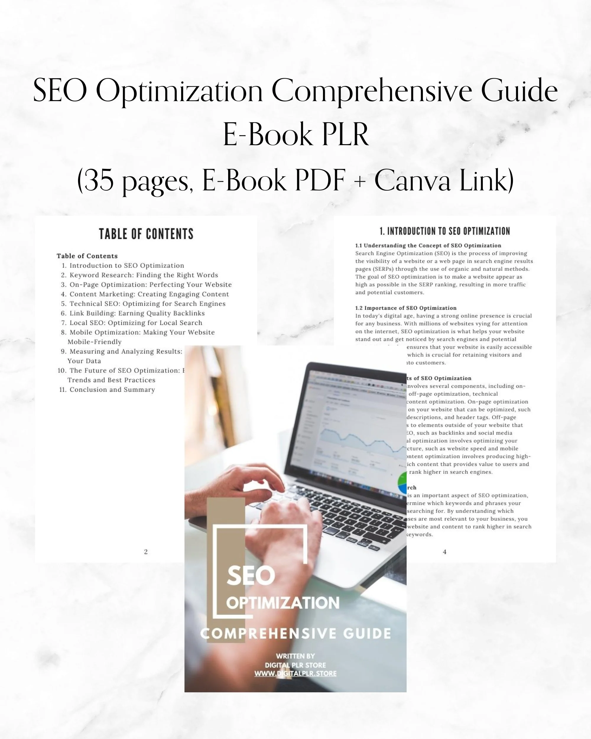 SEO Optimization Comprehensive Guide E-Book PLR — Digital PLR Store 