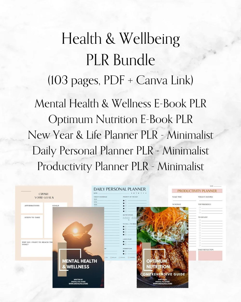 Mental Health & Wellness EBook PLR — Digital PLR Store