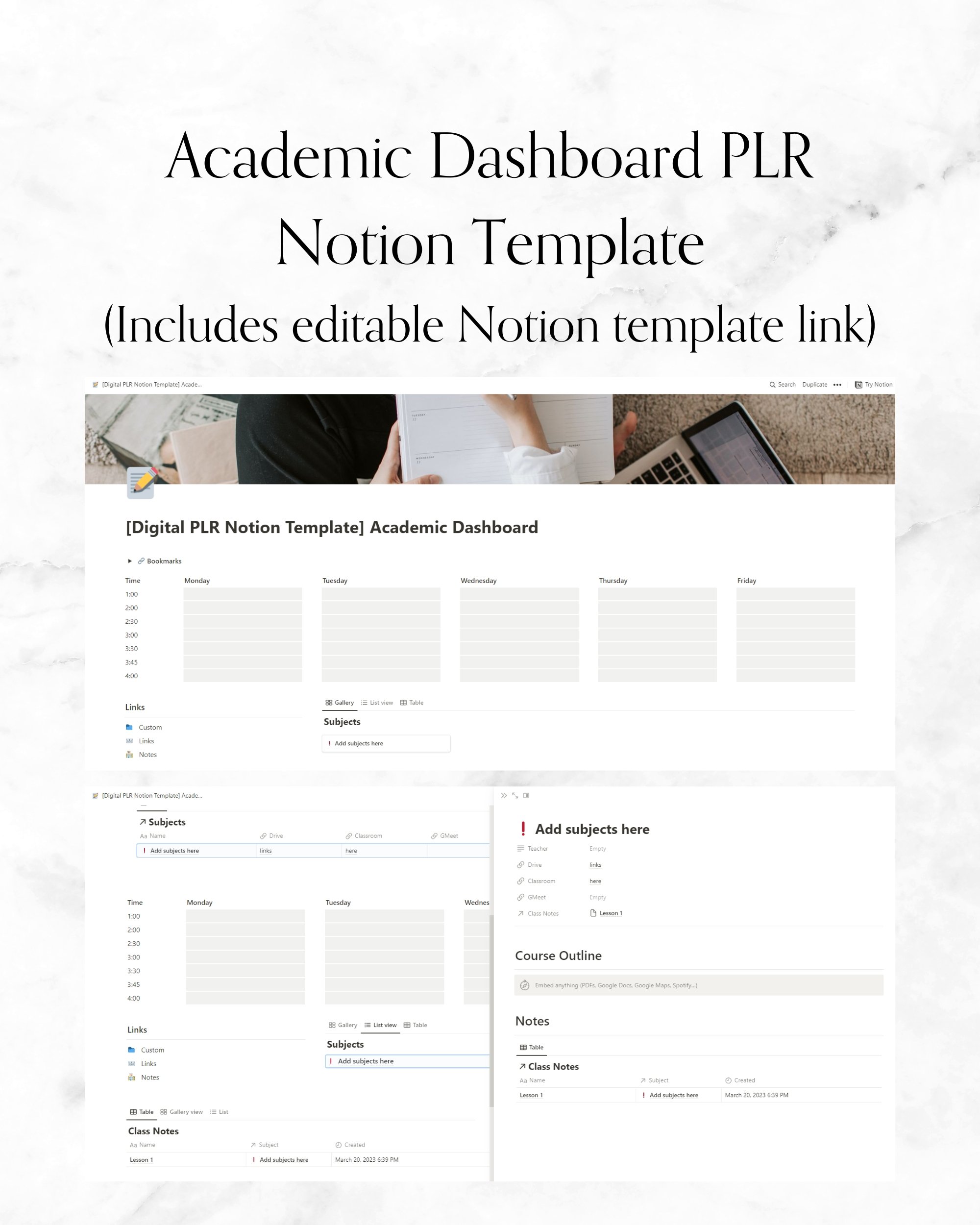 Academic Notion Templates Academic Notion Templates