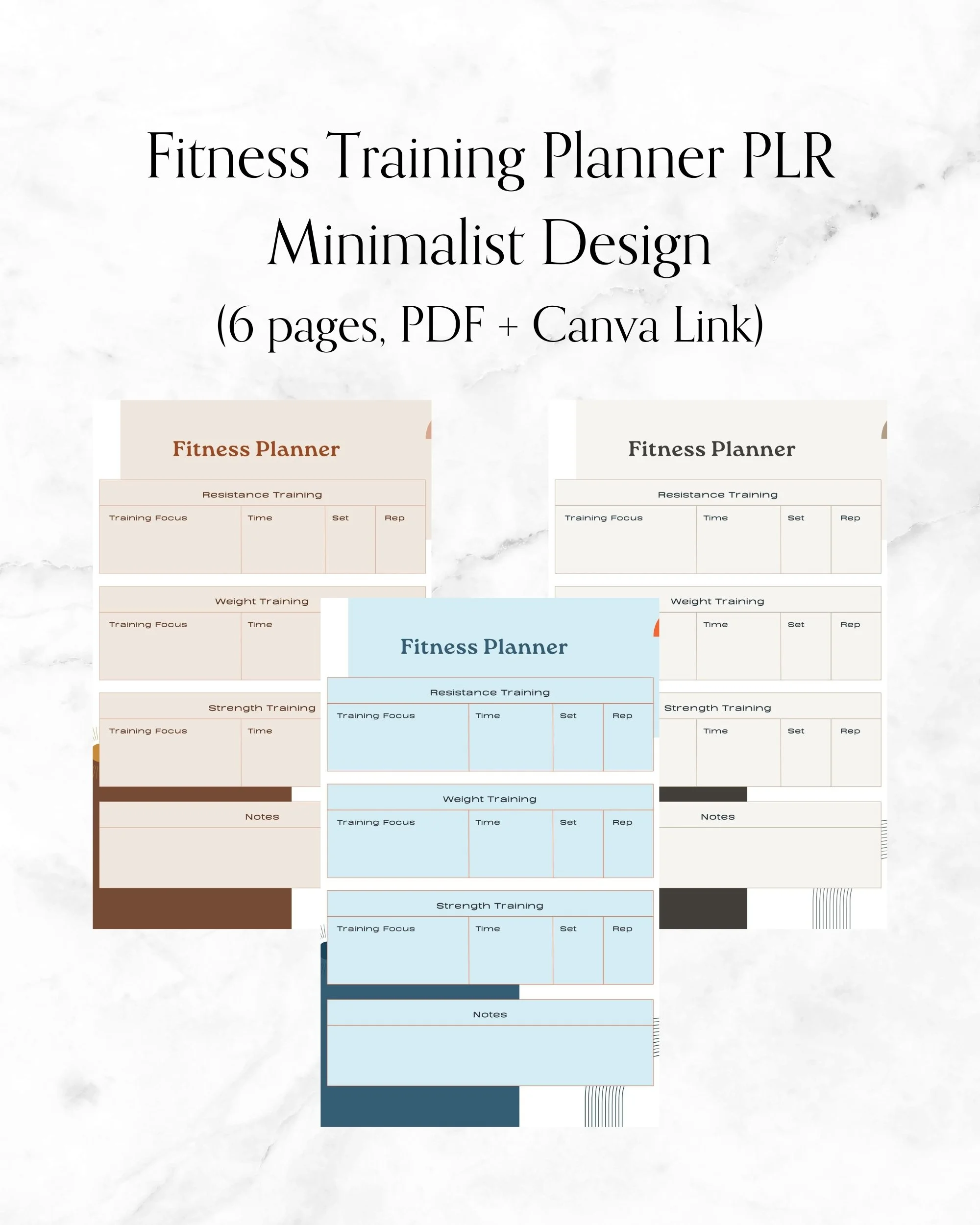 Budget Planner PLR Minimalist Design — Digital PLR Store
