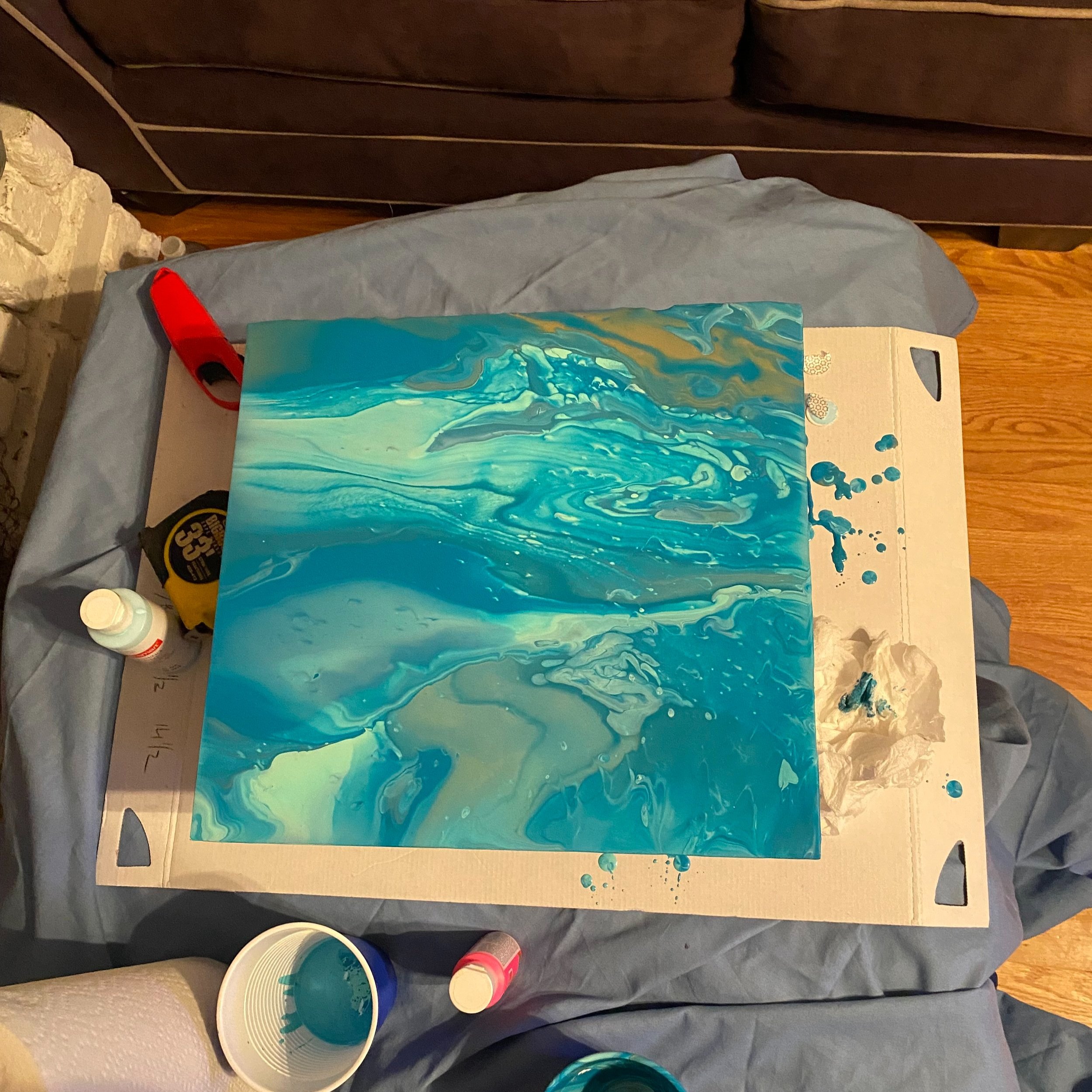 Acrylic Paint Pour