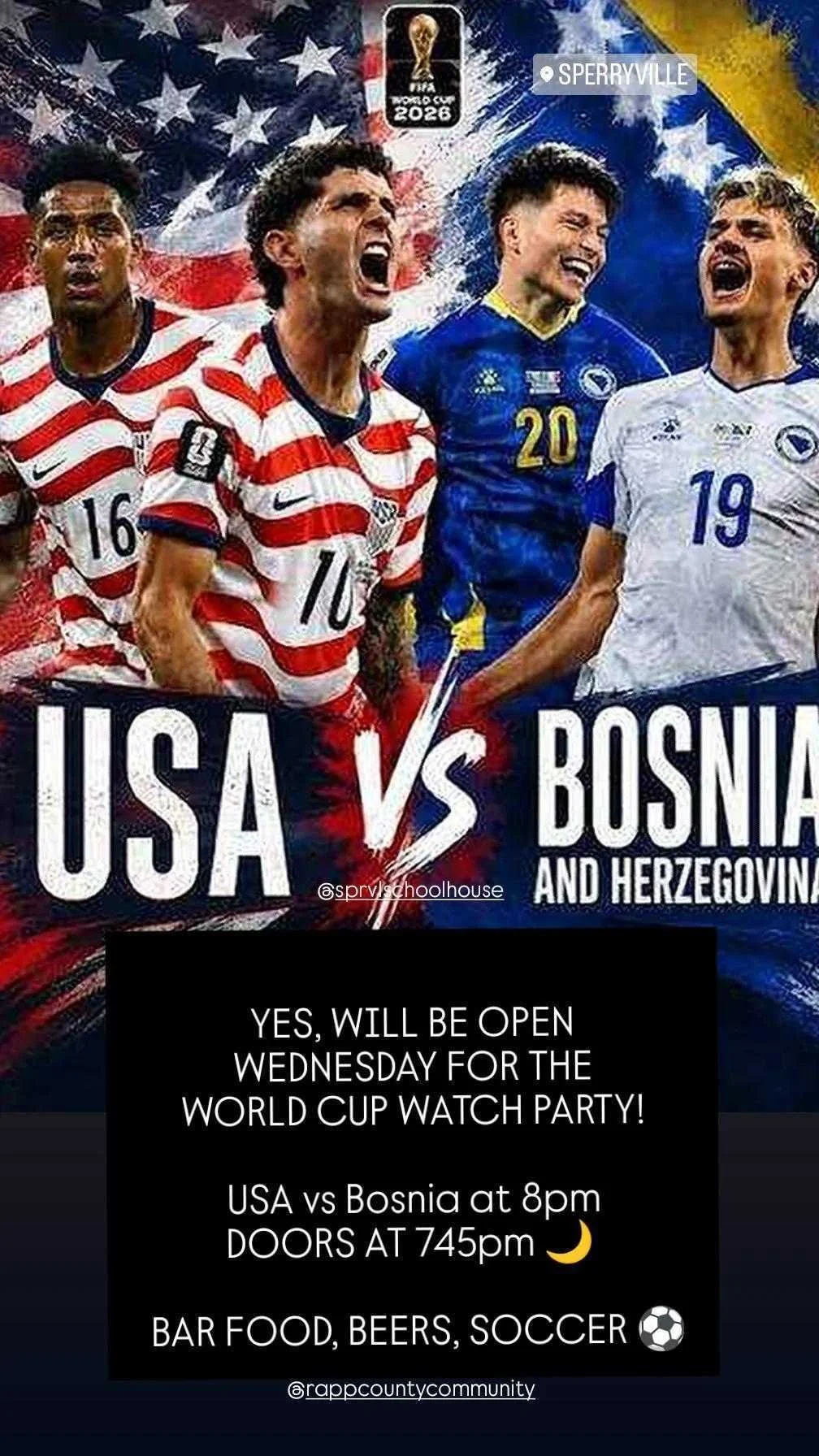 WORLD CUP WATCH PARTY | July 1st 8pm