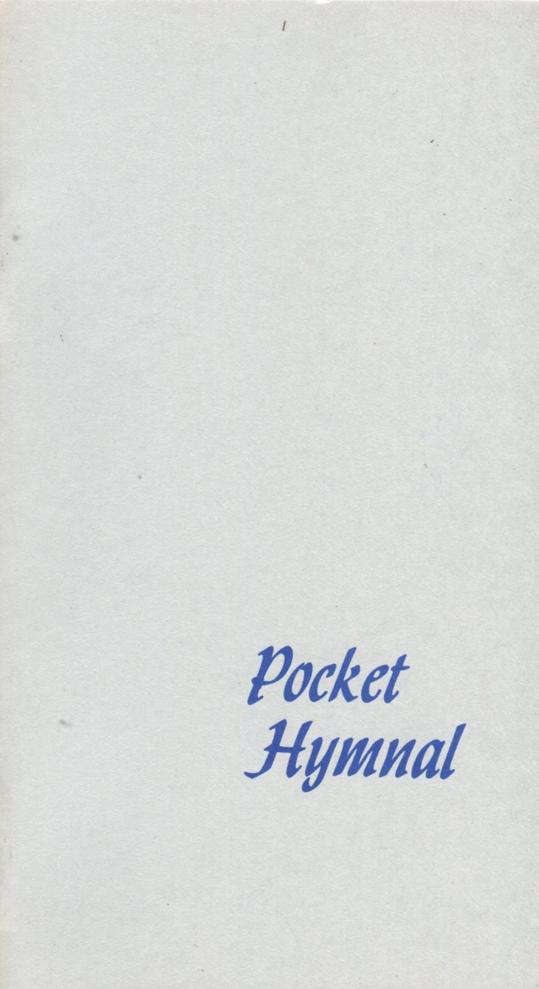 Pocket Hymnal