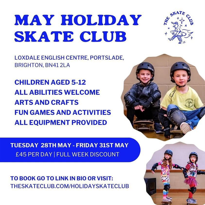 We are looking forward to our collaboration with @skatewithjack in May half term! Our day is Friday 31st May.

Awesome Brighton artist @suzibythesee will be collaging canvas boards, using acrylic paints and spray painting an initial on!

Check out Ja