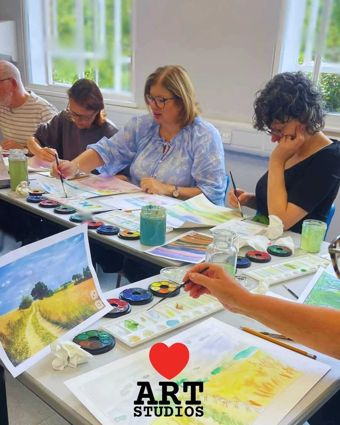 A wonderful afternoon of creativity at One Garden Brighton 🌿✨
Thank you to everyone who joined artist Ginny Baxter for our latest mixed-media taster - exploring vibrant inks, watercolour, and expressive landscape techniques.

Our next session will t