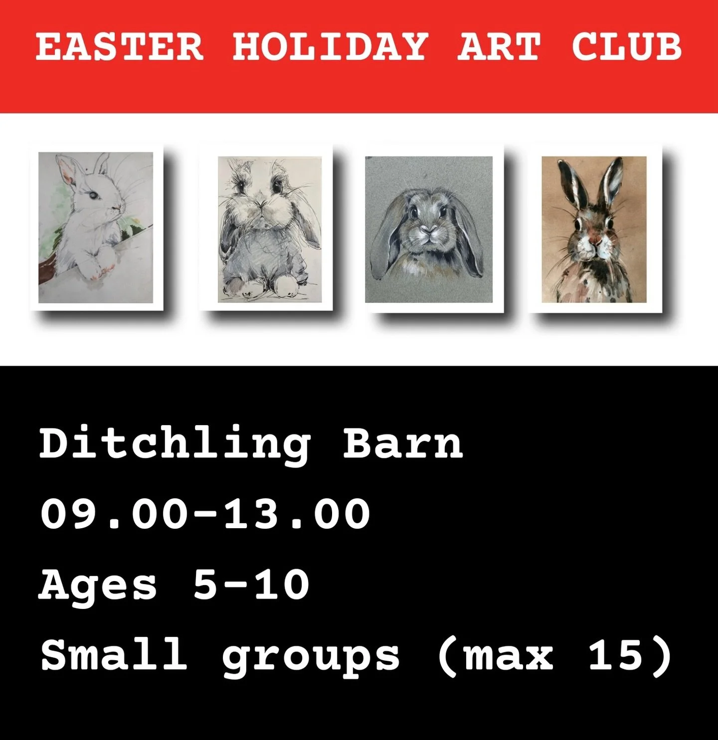 EASTER HOLIDAY ART CLUB &ndash; starting next week 🎨🐰

We&rsquo;ve had a lovely burst of bookings today and some days are already filling up ✨

Join us at Ditchling Barn for calm, creative sessions where children can explore, make and feel at ease 