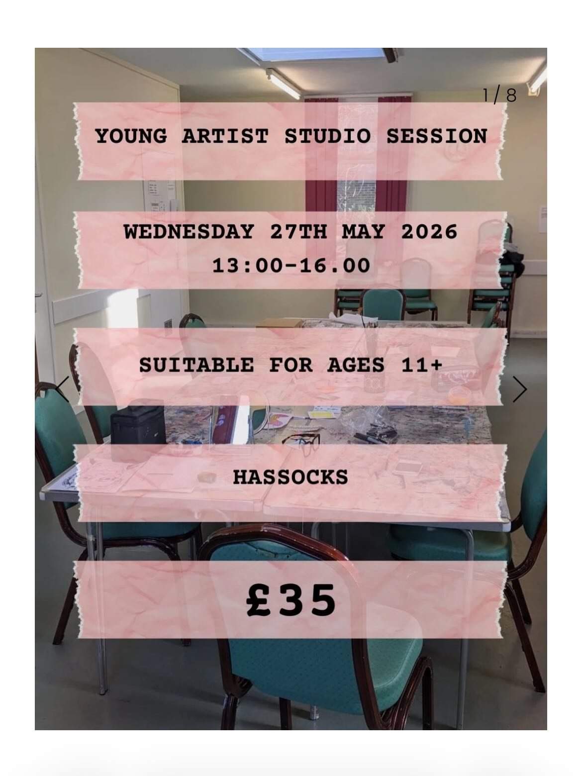 Only a couple of spaces left at our 11yrs+ art session in May half term with @ginnybaxter123 

Join us for a calm and creative afternoon for young people who love to draw, paint and explore ideas in their own way.

Led by Ginny Baxter, this relaxed s