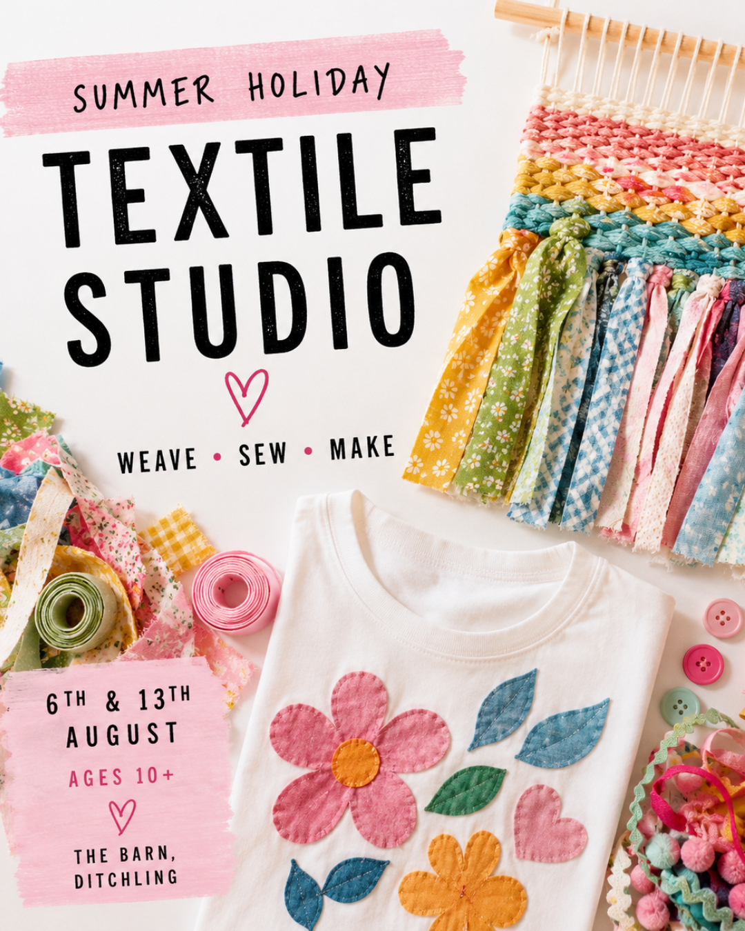 Summer Holiday Textiles - Ditchling Barn