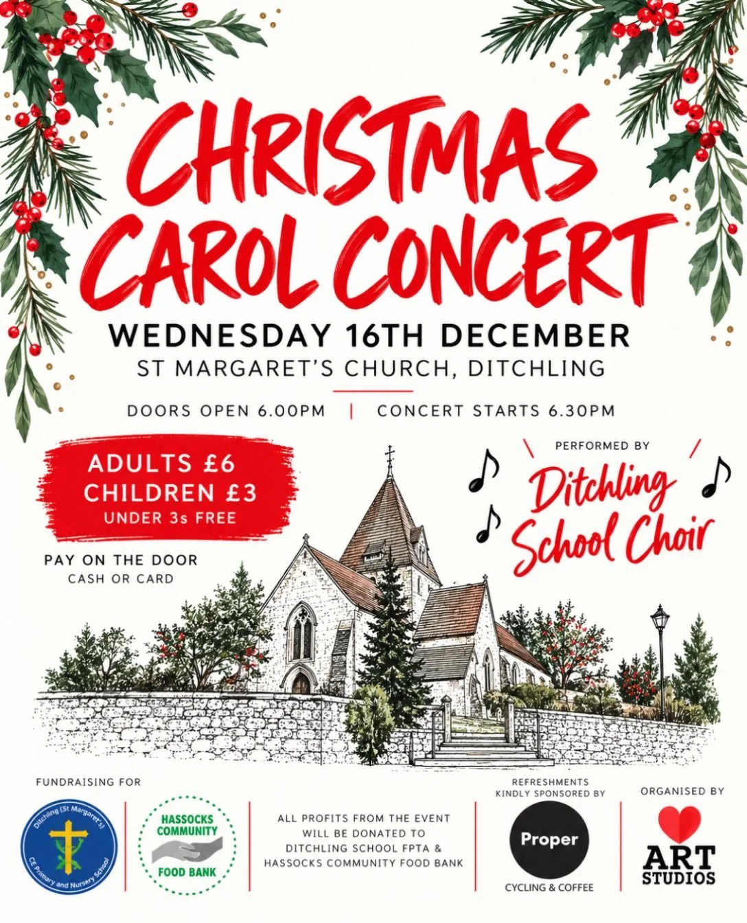🎄✨ OUR CHRISTMAS CAROL CONCERT IS BACK! ✨🎄

We&rsquo;re so excited to be organising another Christmas Carol Concert at the beautiful St Margaret&rsquo;s Church in Ditchling!

Join us for a wonderfully festive evening with the Ditchling School Choir