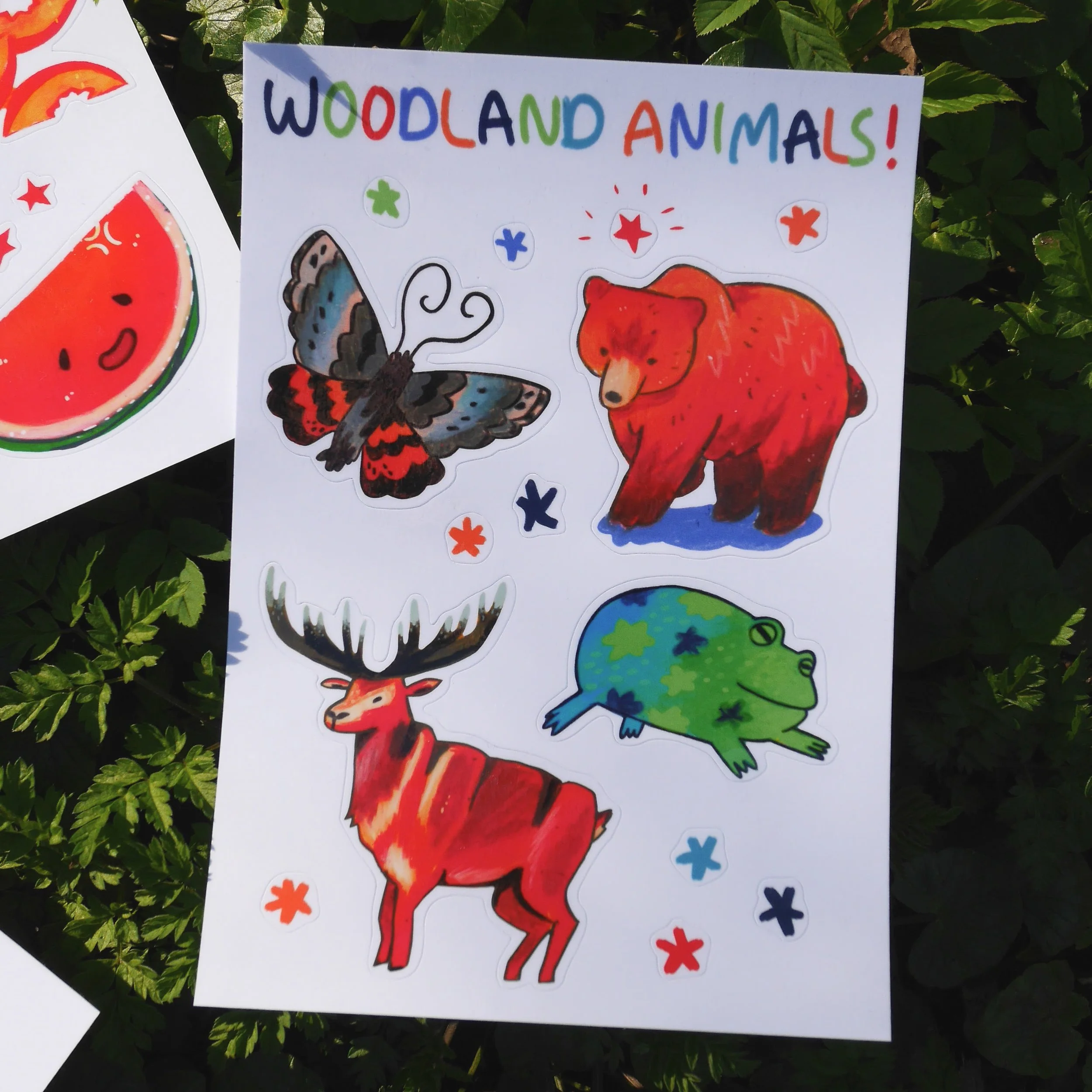 Woodland Animals Sticker Sheet