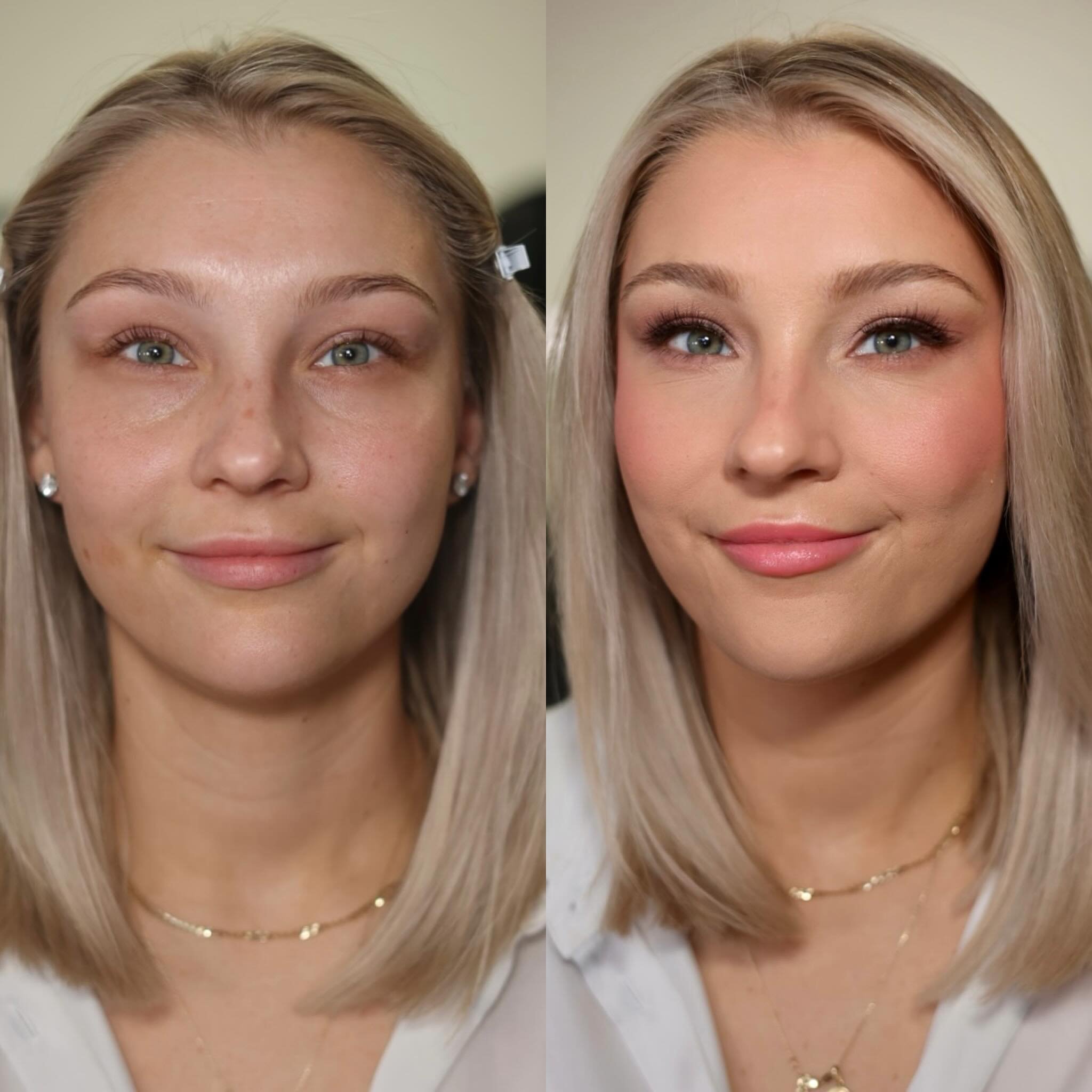 Yourself just elevated ✨ 

She is stunning without makeup (unfair), but when you want to kick it up a notch for a special event and photography we know the right amount of this &amp; that for an enhancing application. 

If you&rsquo;re interested in 