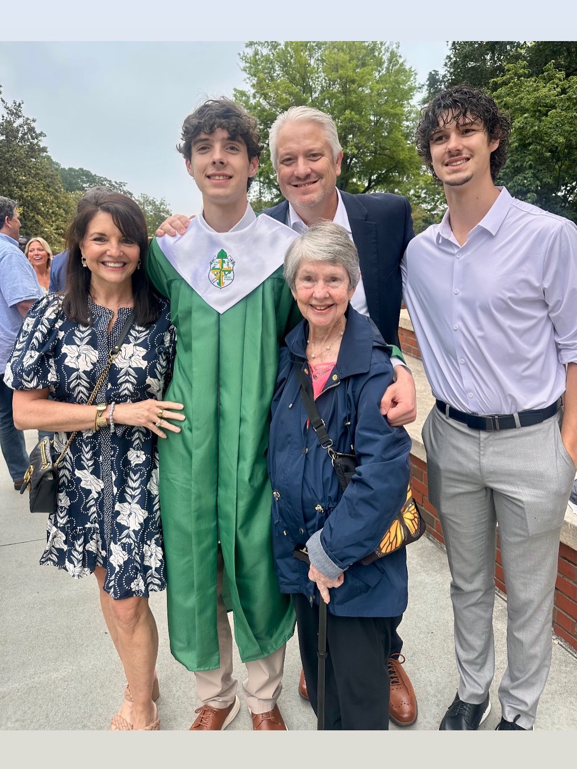 💚💛Beyond proud of our Pierce.
Class of 2026.🎓
So happy Mammaw could be here for our special day.  Here&rsquo;s to the next chapter in Chapel Hill.
Soak up every bit of it.
Love you, P.
#Graduation