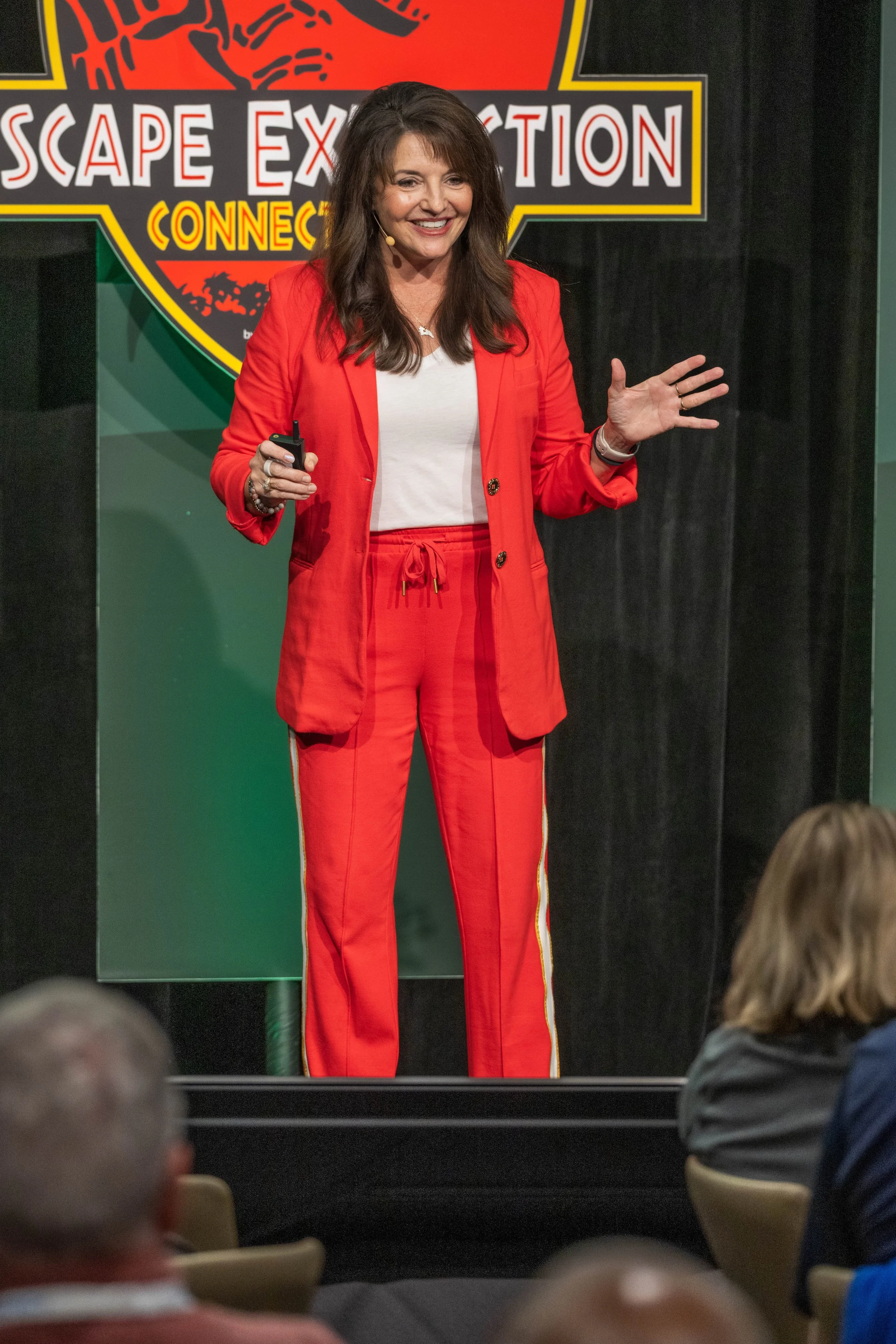 Sharon Delaney McCloud speaking on stage