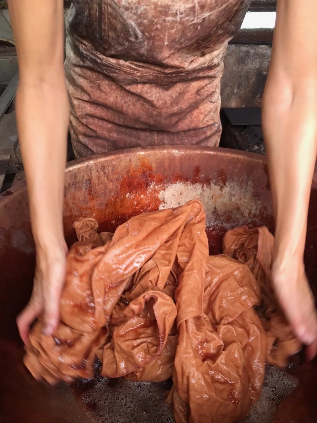 Hemp- Plant Dye in  Guava 