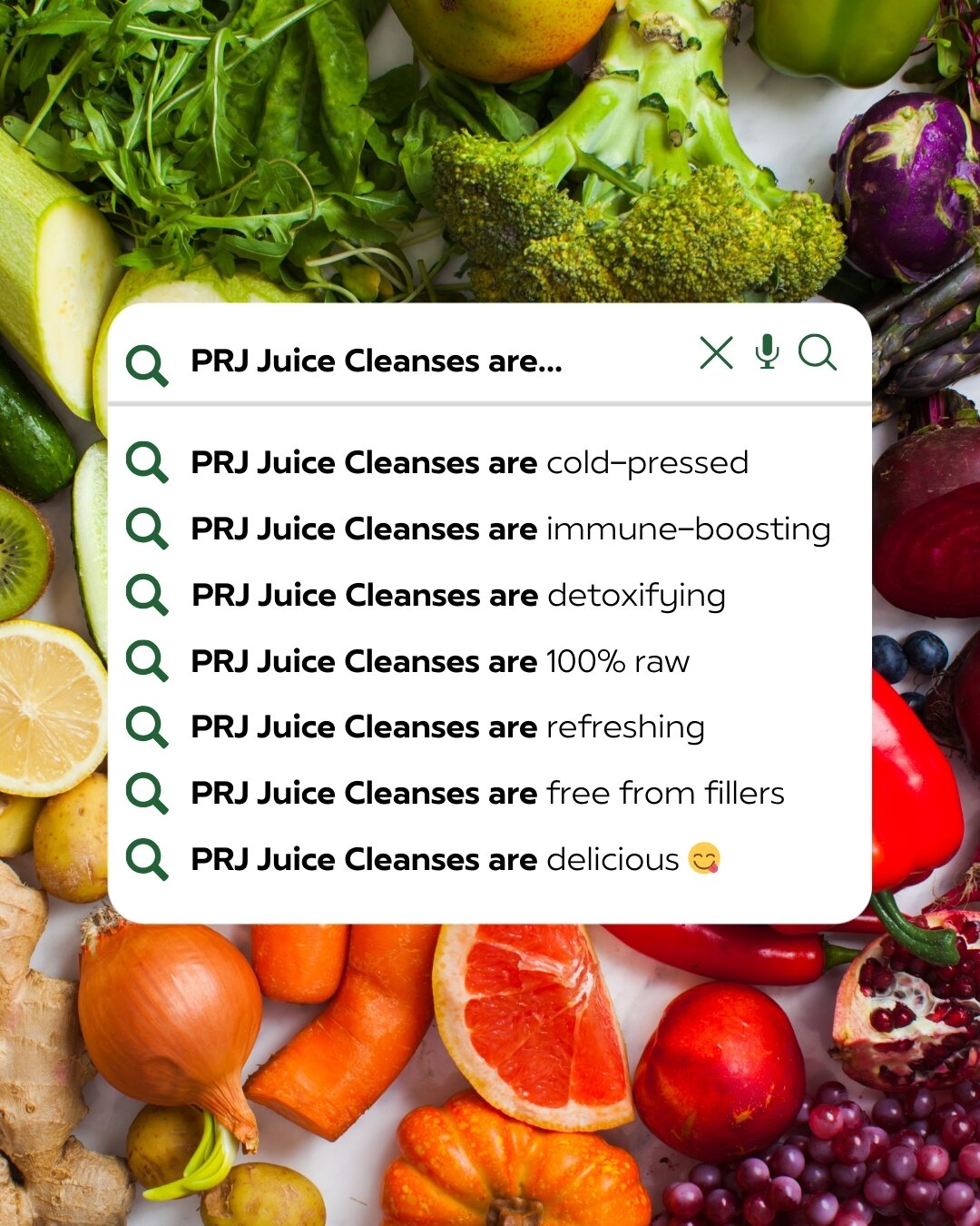 Ready to hit the reset button? 🔄 

Say yes to a PRJ juice cleanse and give your body a VIP treatment! 👏 👏 👏 

Today (2/28) and tomorrow (2/29) are the last two days to take advantage of the juicy deal! When you order a 3-day juice cleanse under @