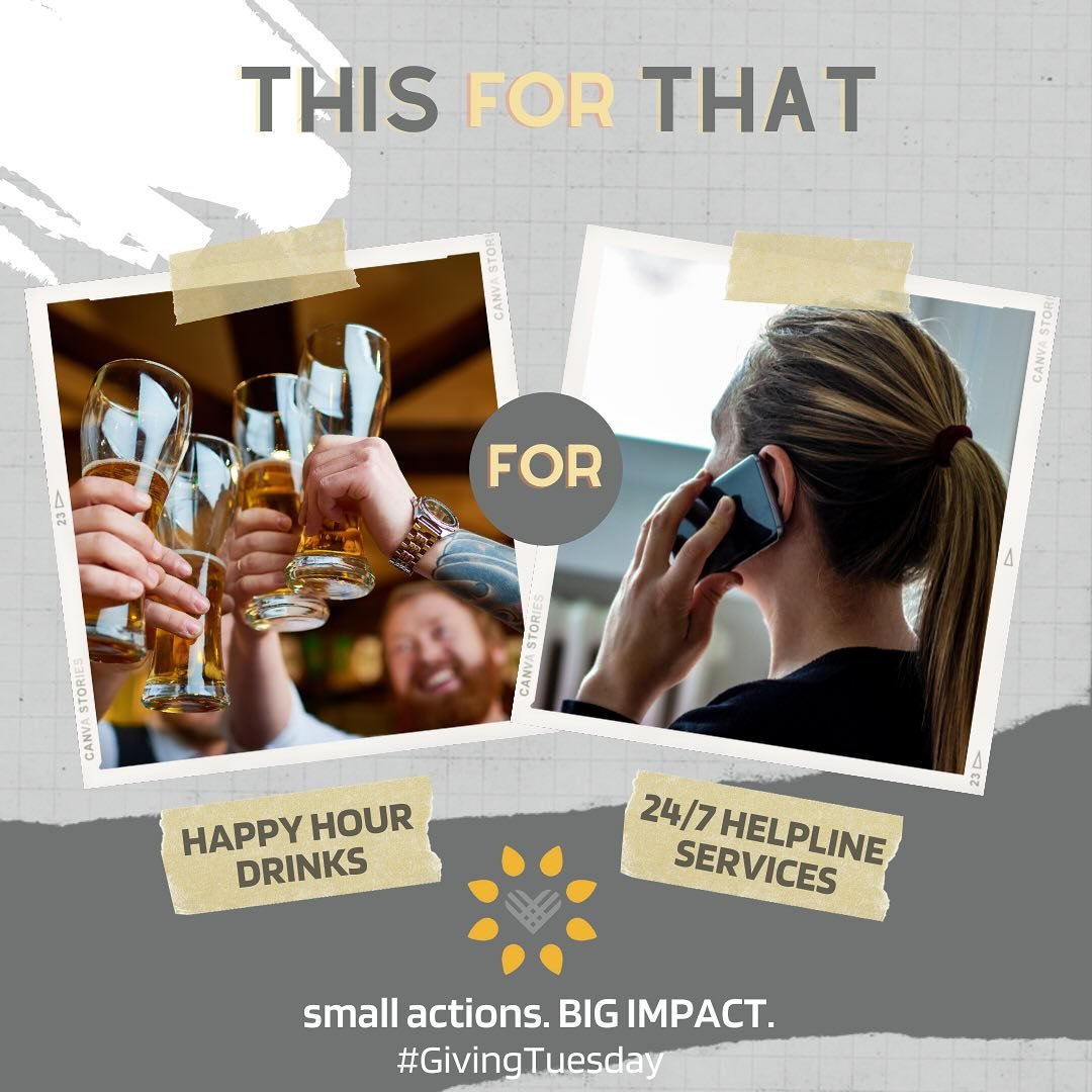 First Light is here for you 24/7, 365 days a year. Our Helpline is staffed by trained volunteers ready and willing to talk with anyone who needs support or resources. Consider skipping happy hour and instead making a donation to keep our Helpline up 