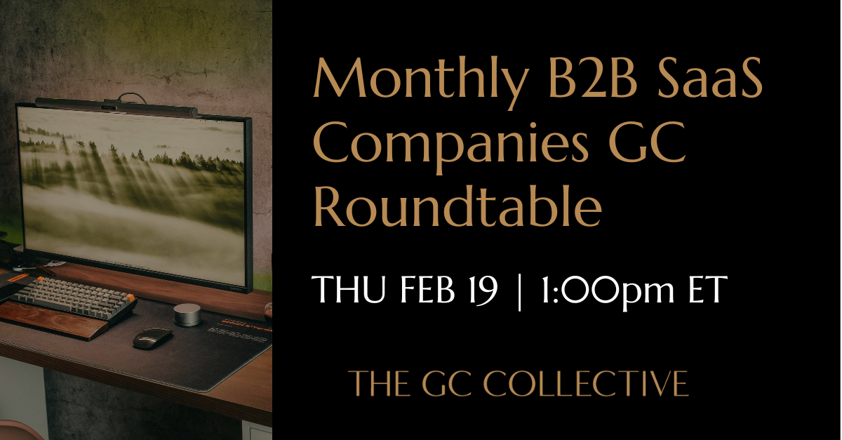 B2B SaaS Companies GC Roundtable