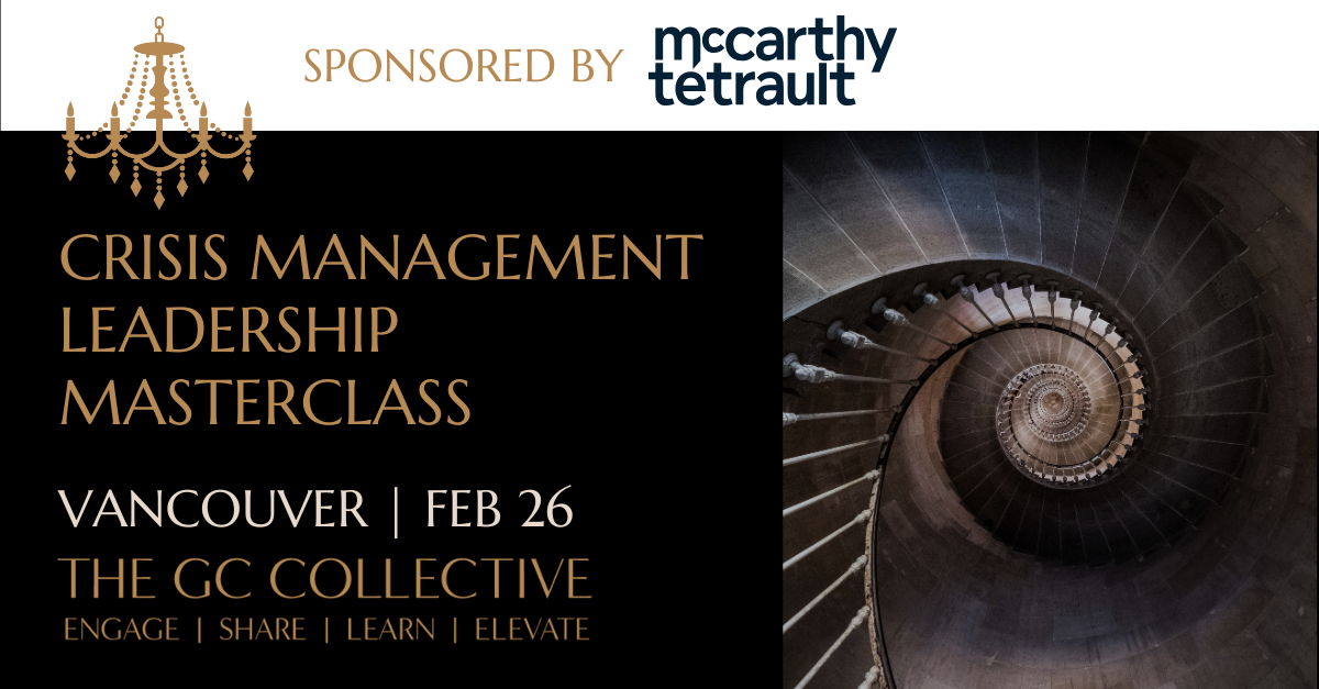 Crisis Management Leadership Masterclass in Vancouver