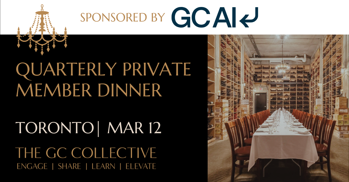 Quarterly Member Dinner in Toronto