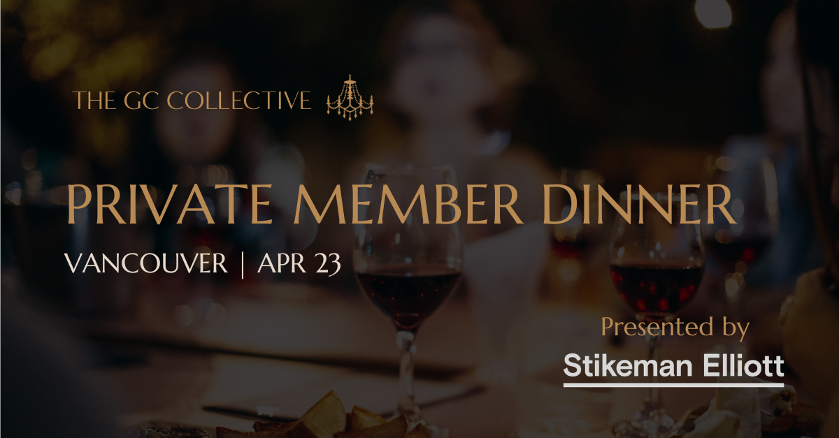 Quarterly Member Dinner in Vancouver