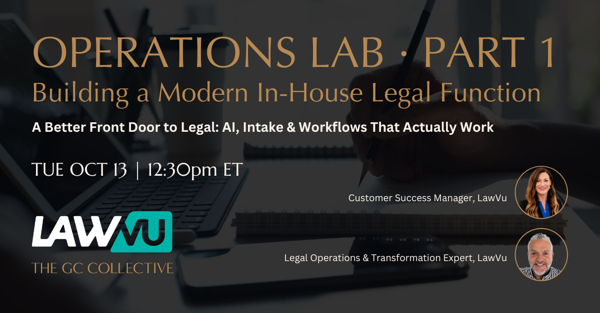 Building a Modern In-House Legal Function | Part 1