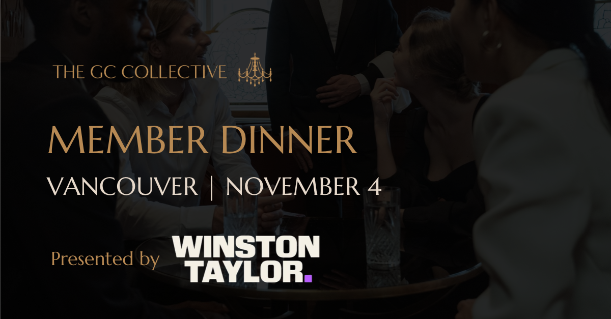 Vancouver GC Member Dinner: Going Global