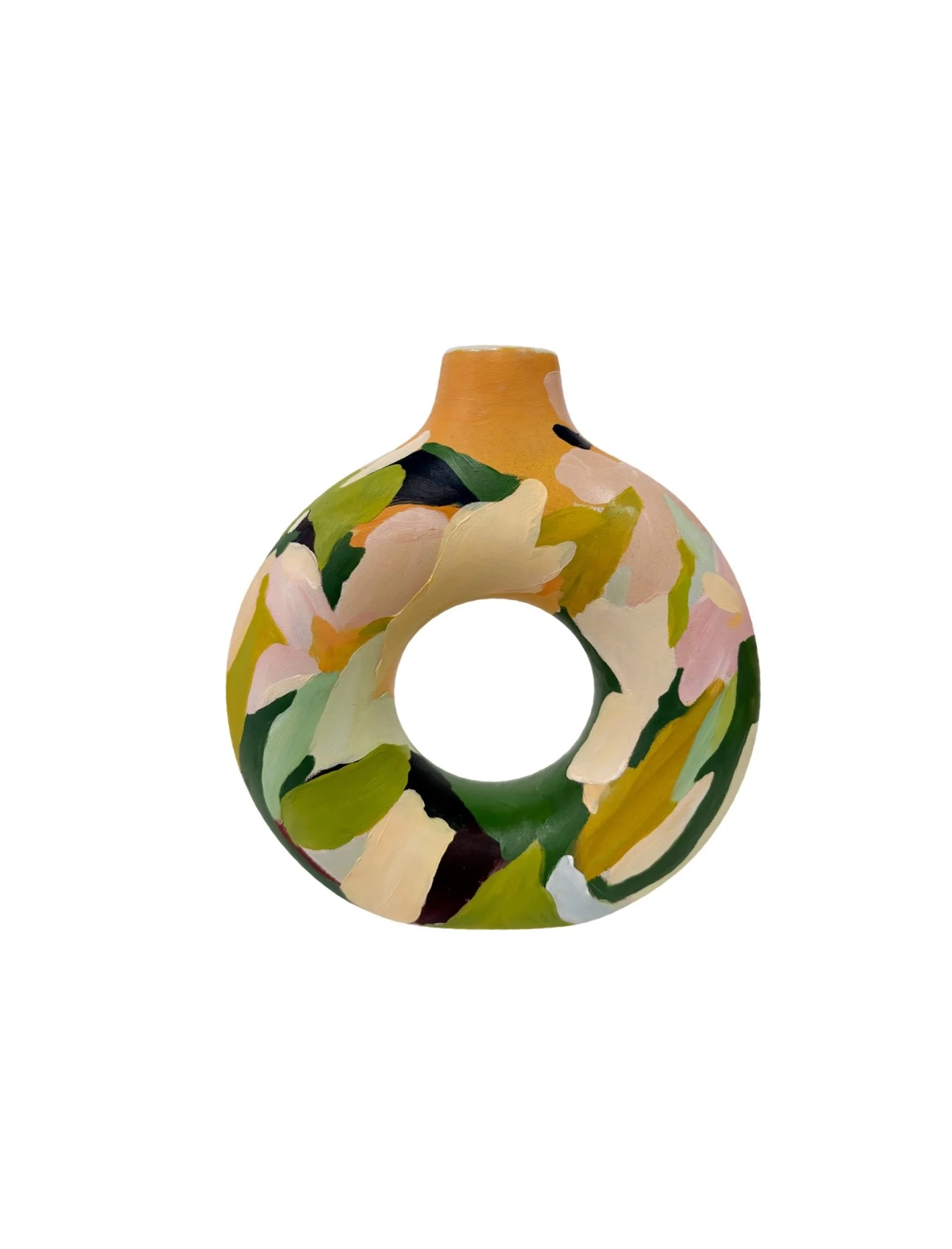 TANGERINE BLOSSOM VASE