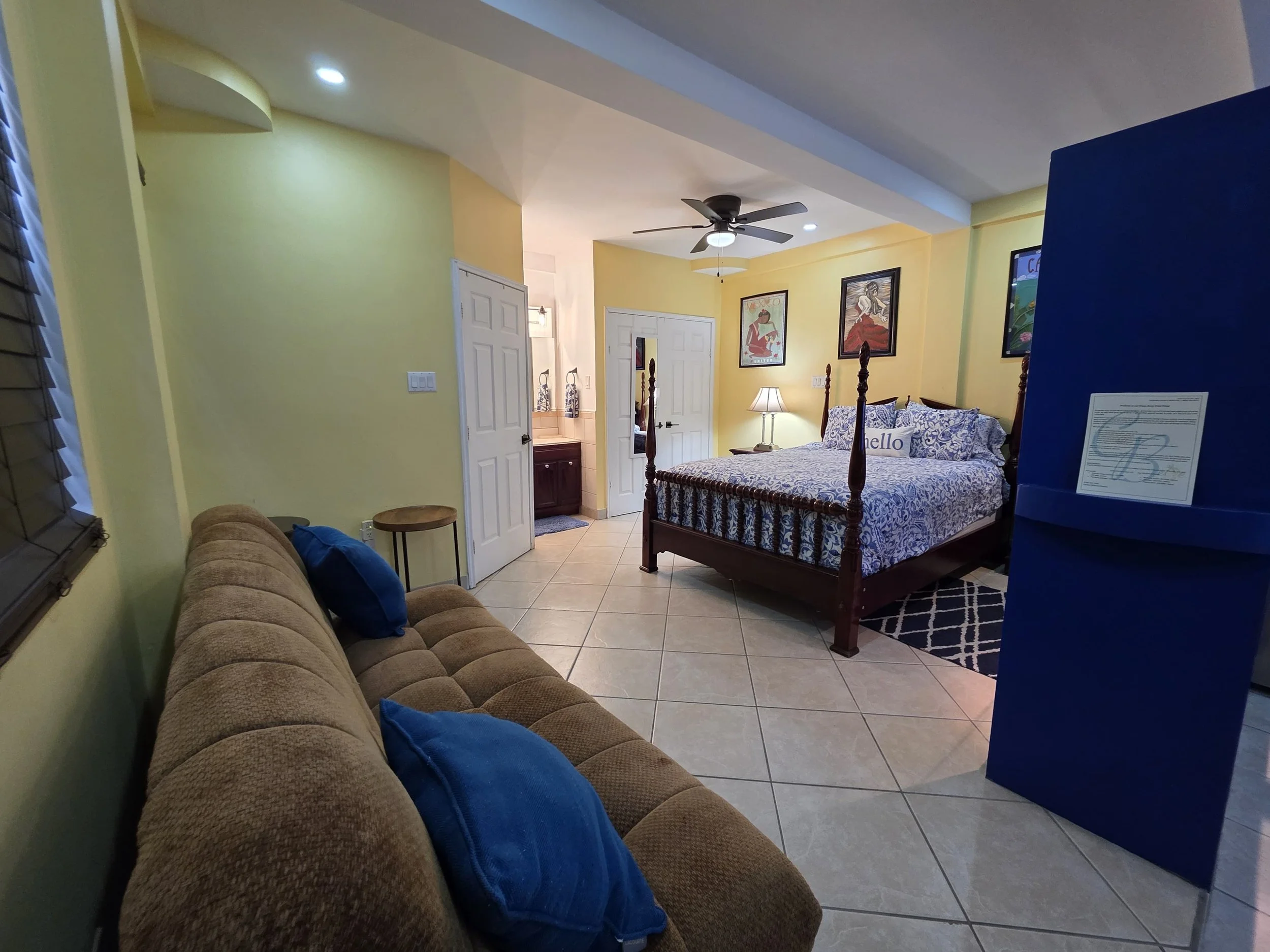 studio a casa belize airbnb bedroom couch.JPG