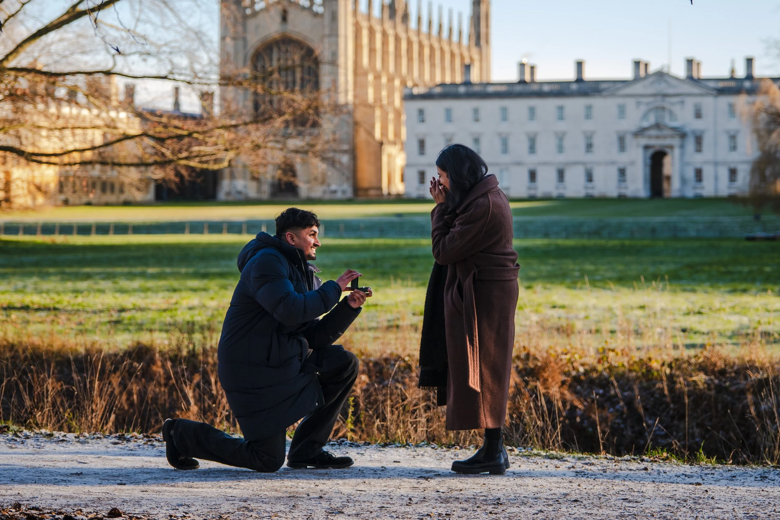 Proposal on The Backs, in Cambridge, with view of Kings College