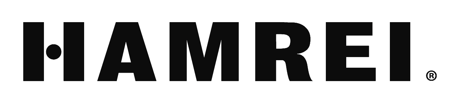 The logo of the brand HAMREI in black bold capital letters.