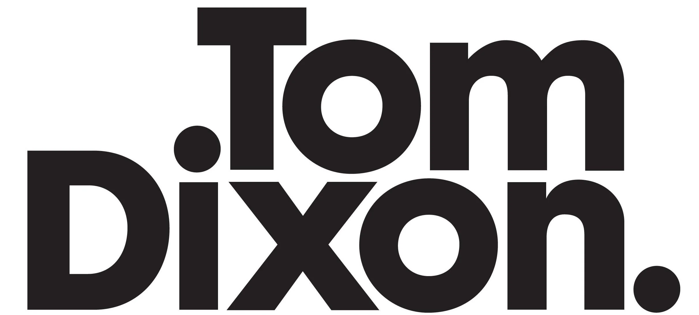 Black text on a white background that reads 'Tom DIXON.'